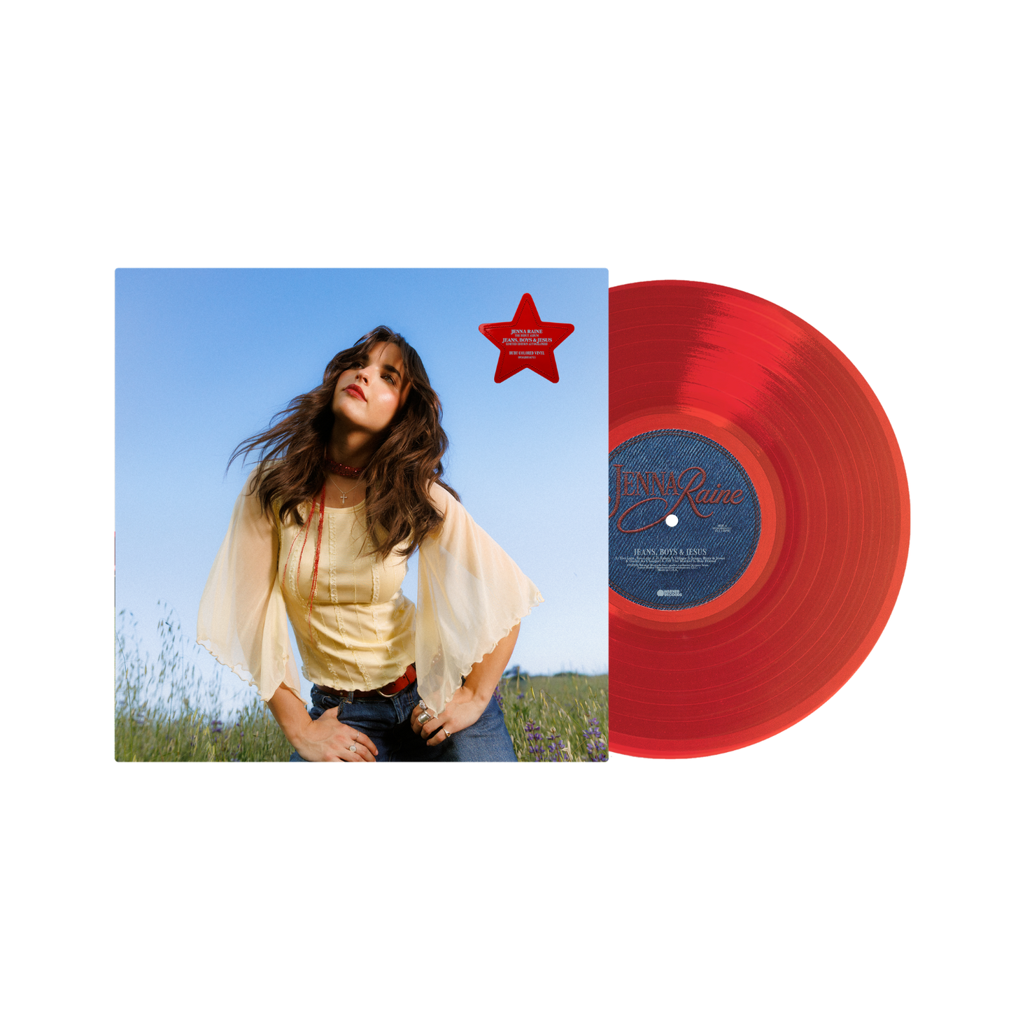 Jeans, Boys & Jesus SIGNED Red Vinyl