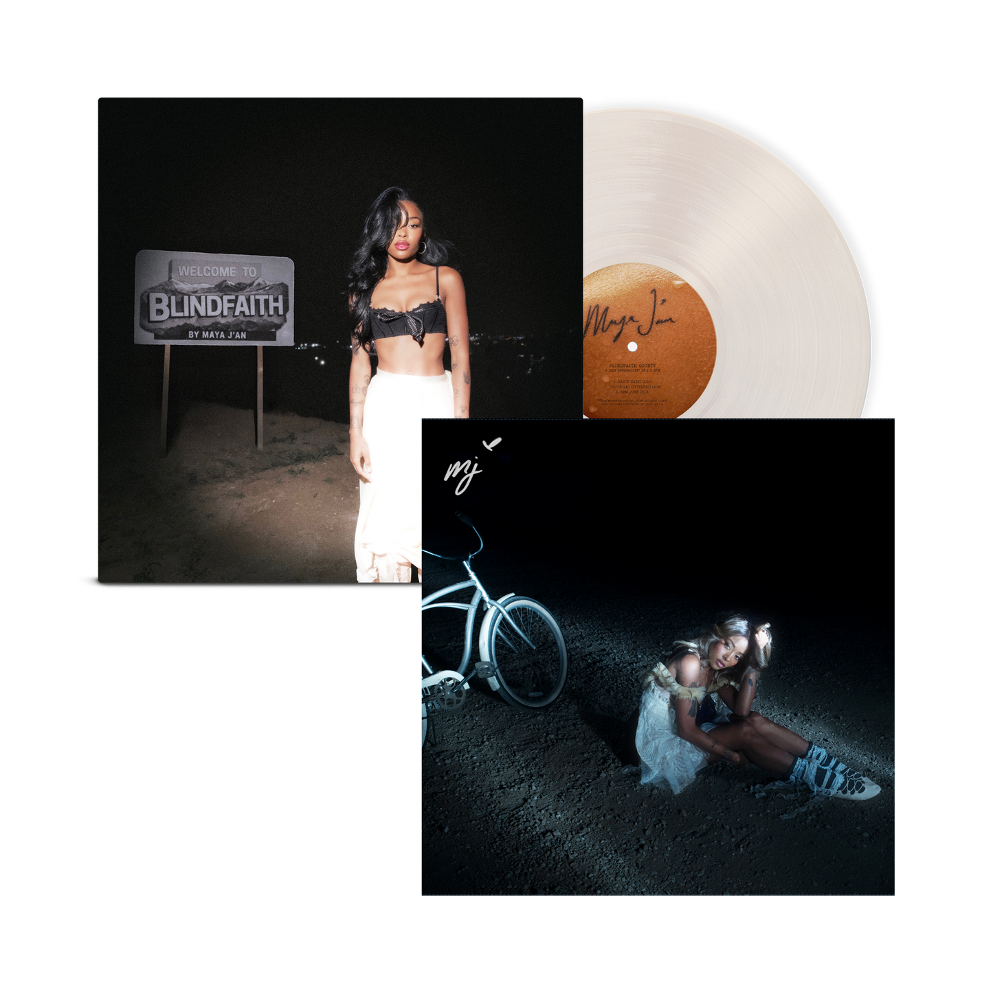 Blindfaith County SIGNED Milky Clear Vinyl